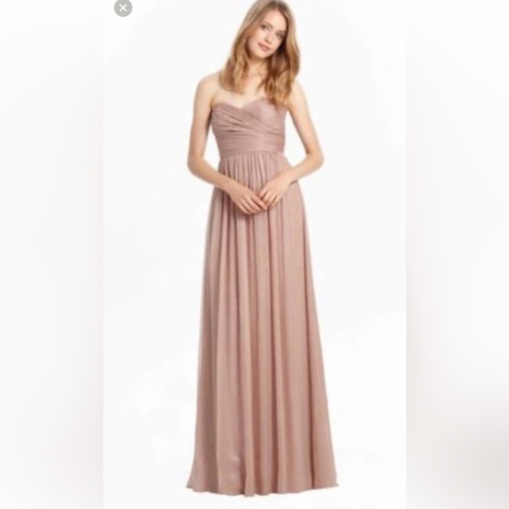 Monique Lhuillier Dusty Rose dress/gown 12 Medium